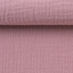 Double Gauze Musselin Jenke Uni altrosa